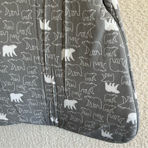 Gunamuna Baby Sleepsack Bamboo Wearable Blanket Gray Polar Bear Size 3-9 Months - Picture 8 of 10